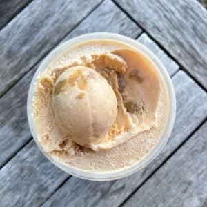churned treacle tart ice cream