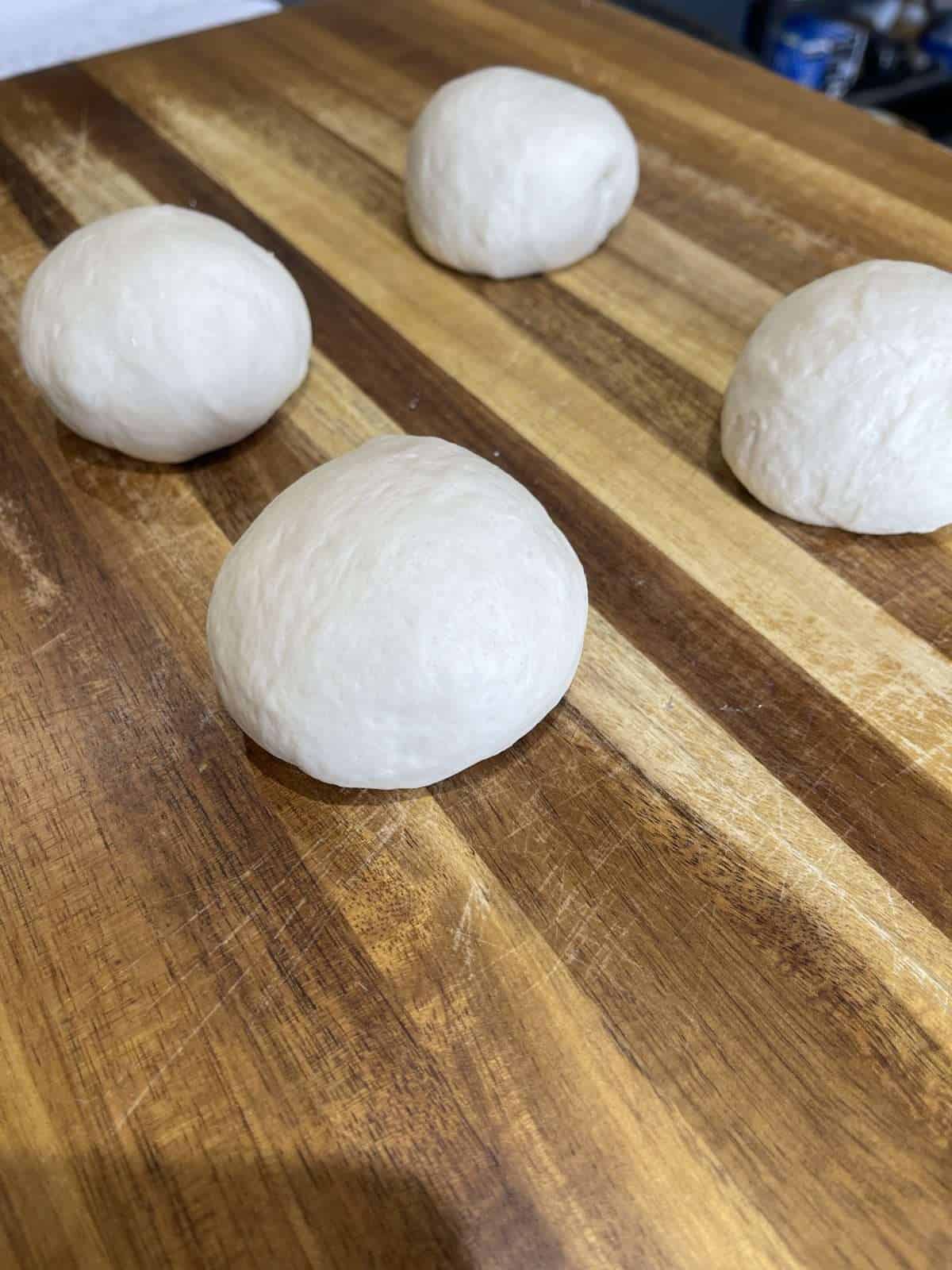 balls of dough