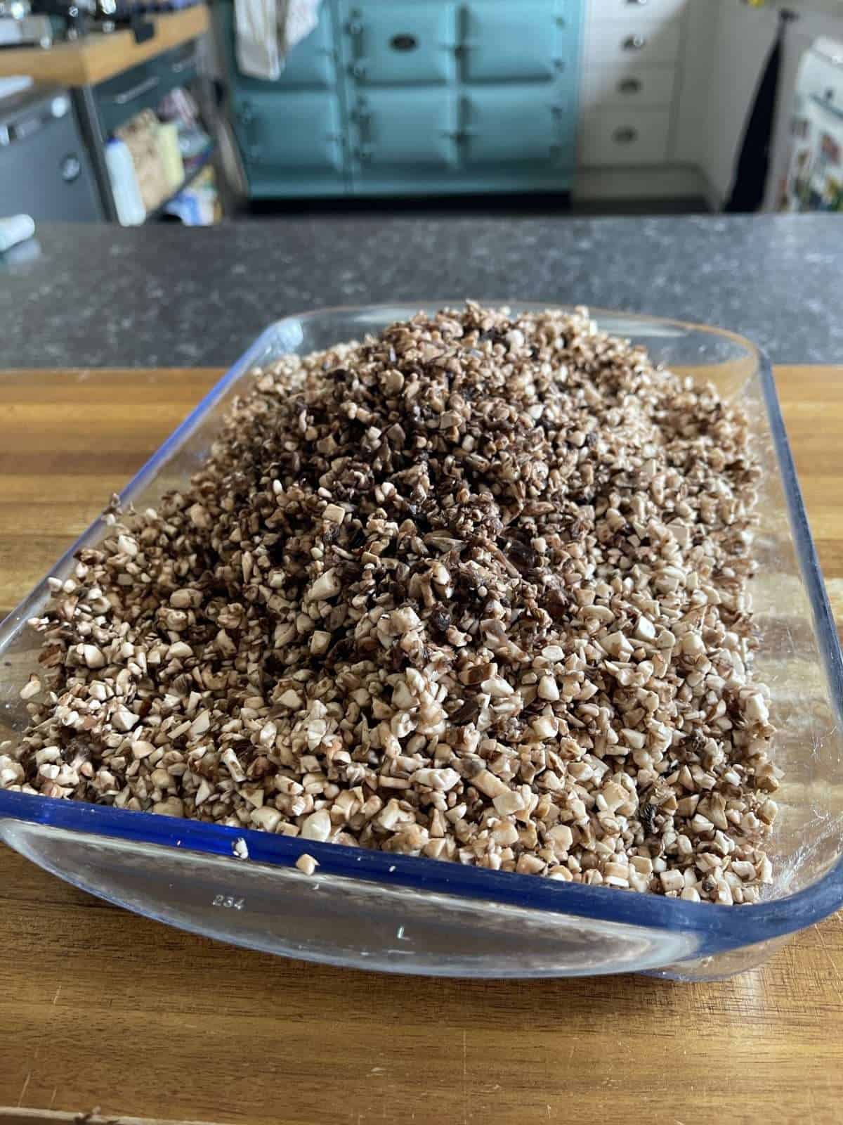 finely chopped mushrooms
