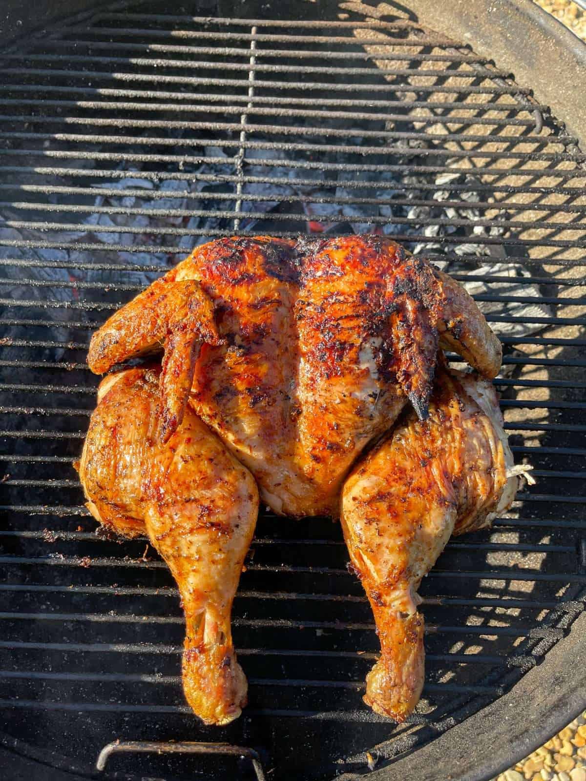 grilled chicken with crispy skin