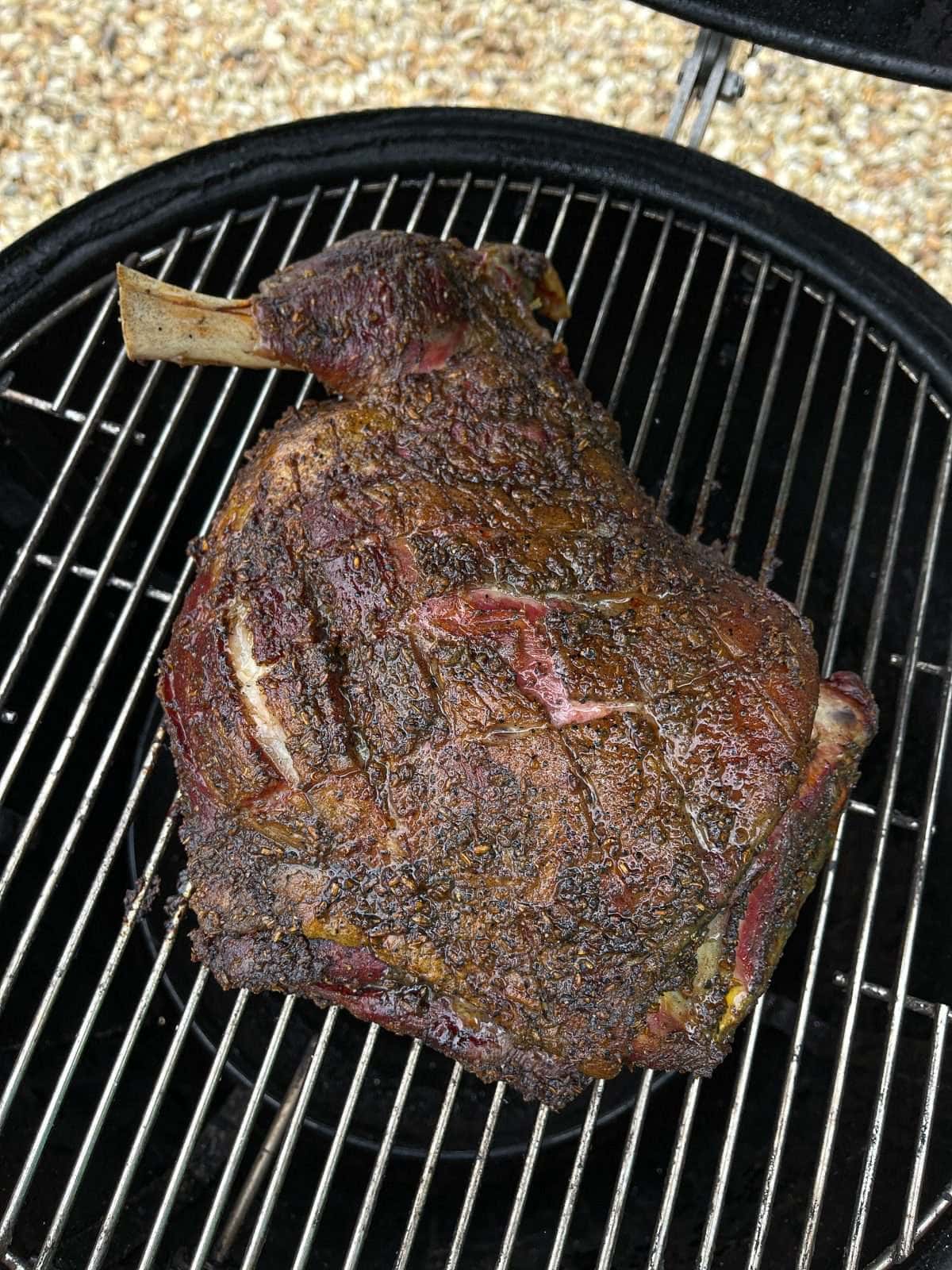 lamb shoulder on smoker