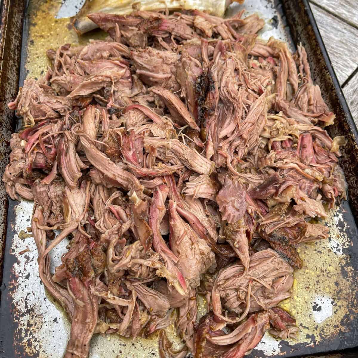 smoked pulled lamb shawarma