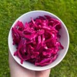 sweet pickled red cabbage