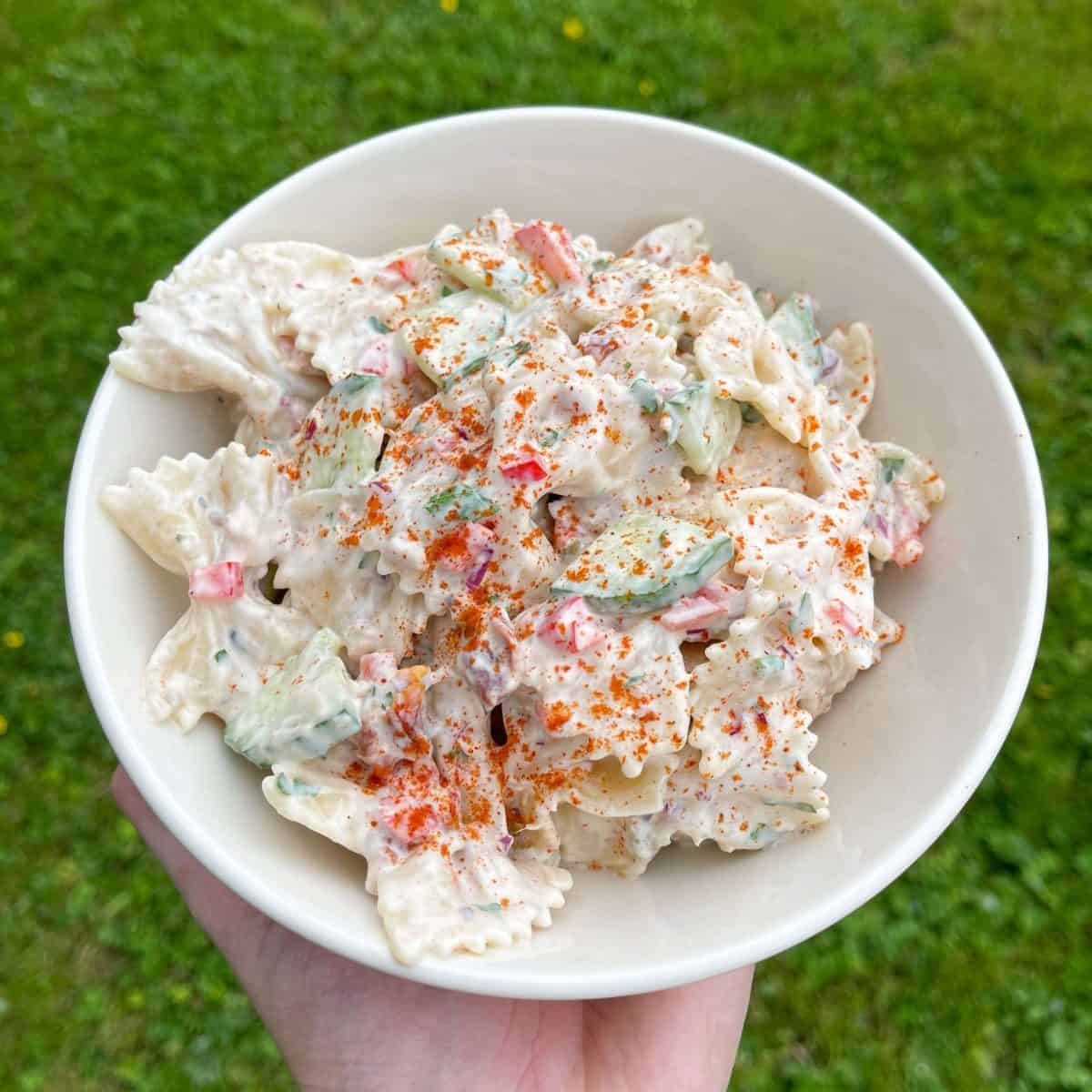 tuna & sun dried tomato pasta salad
