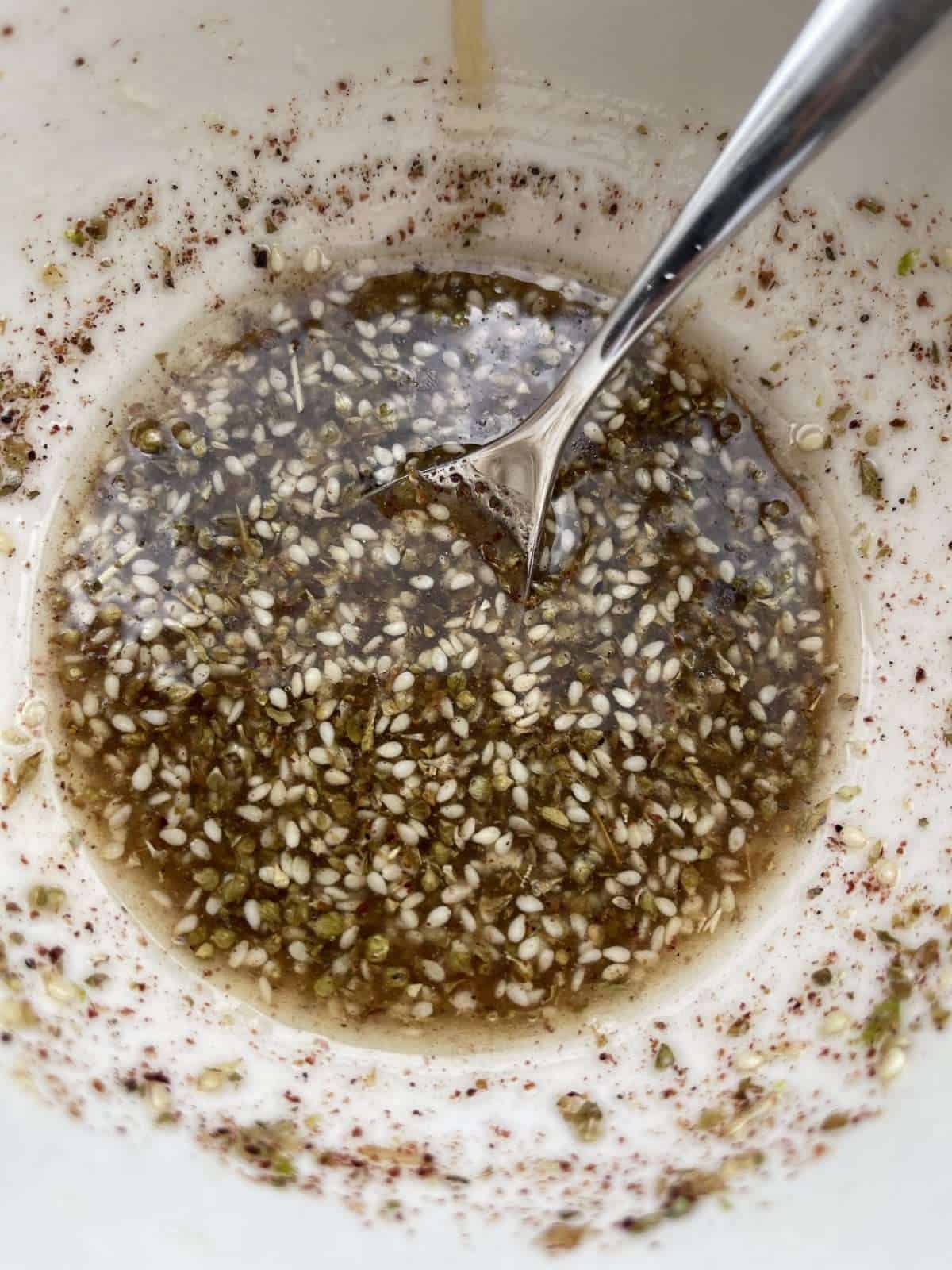 homemade za'atar salad dressing