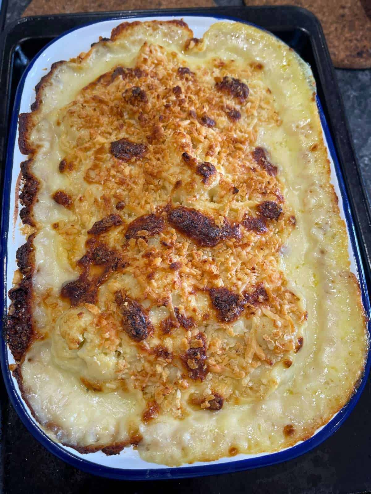 3 cheese cauliflower cheese