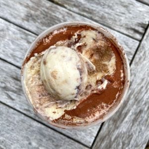 amaretto tiramisu ice cream scoop