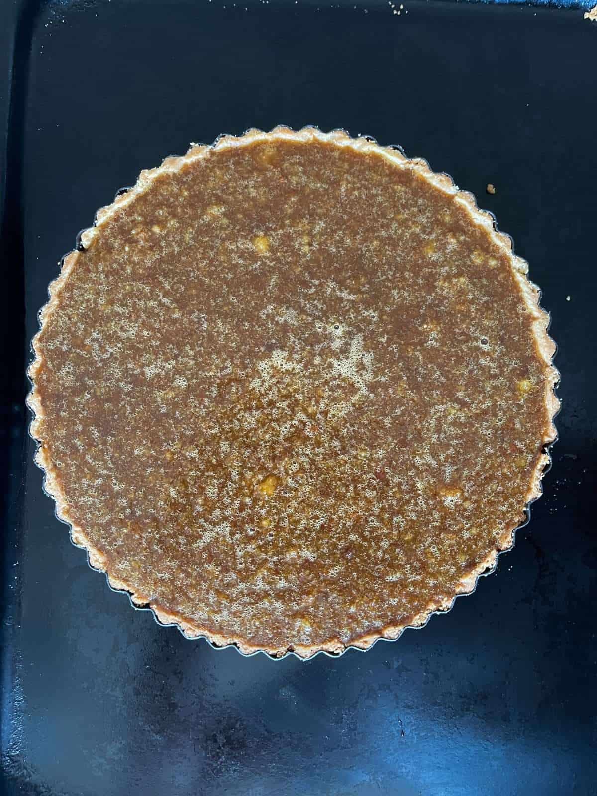 filled tart case