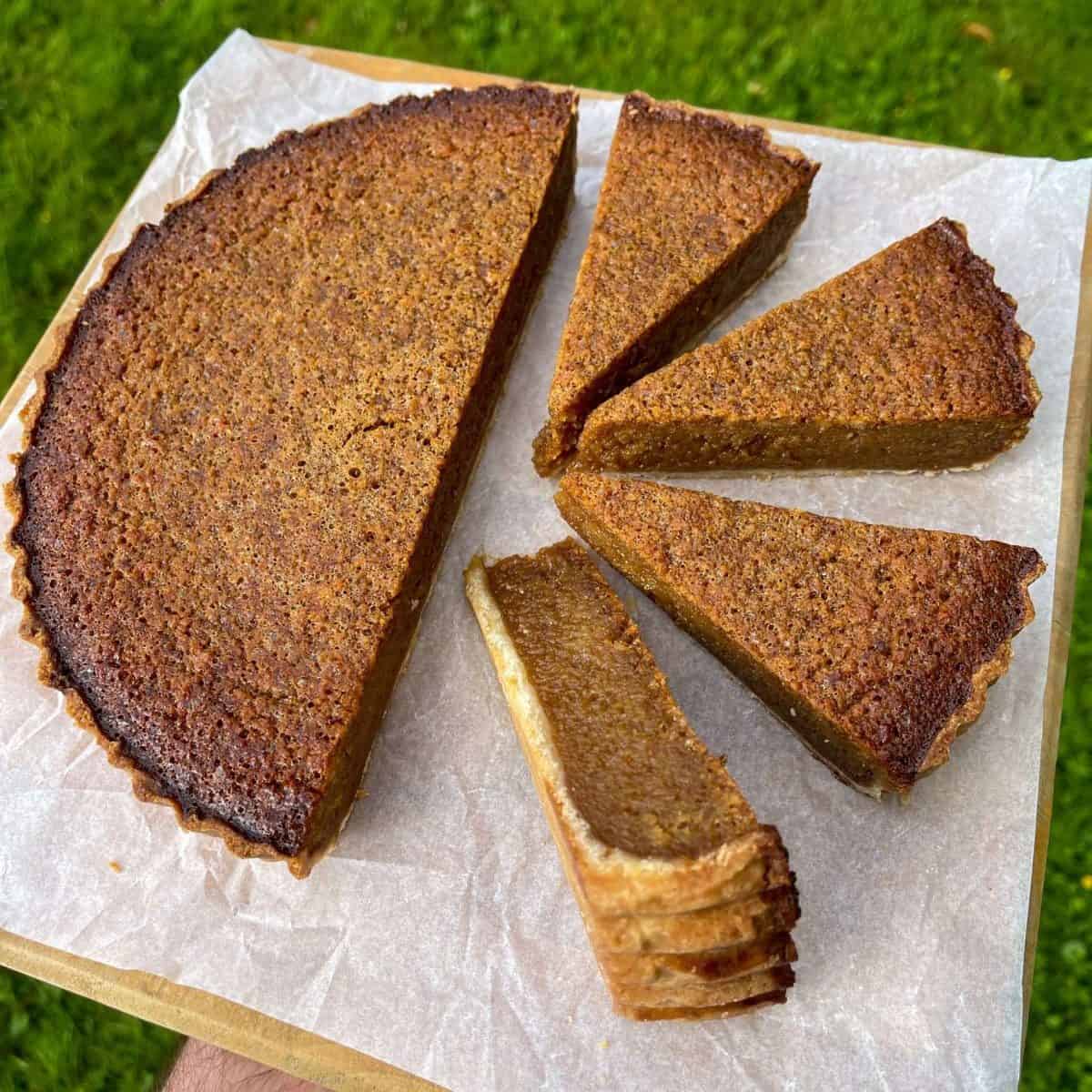 cake crumb treacle tart
