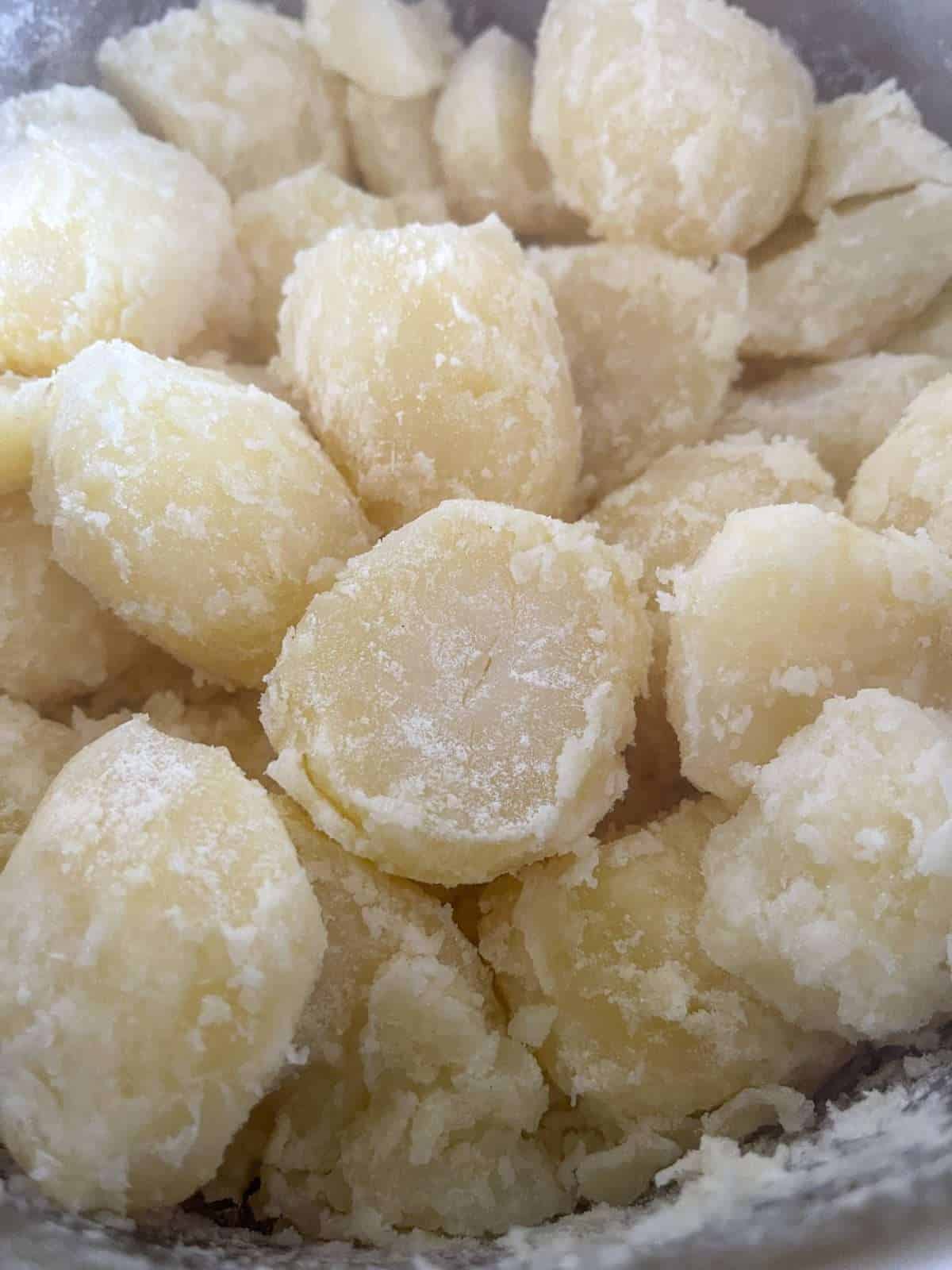 fluffed up potatoes