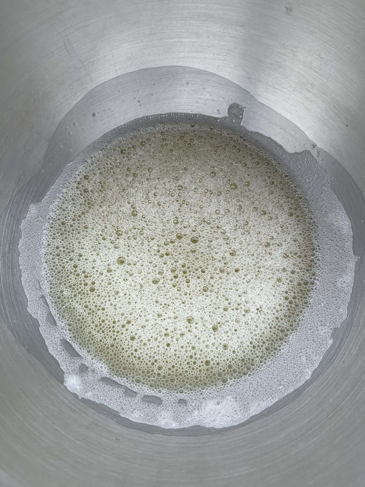 frothy egg whites