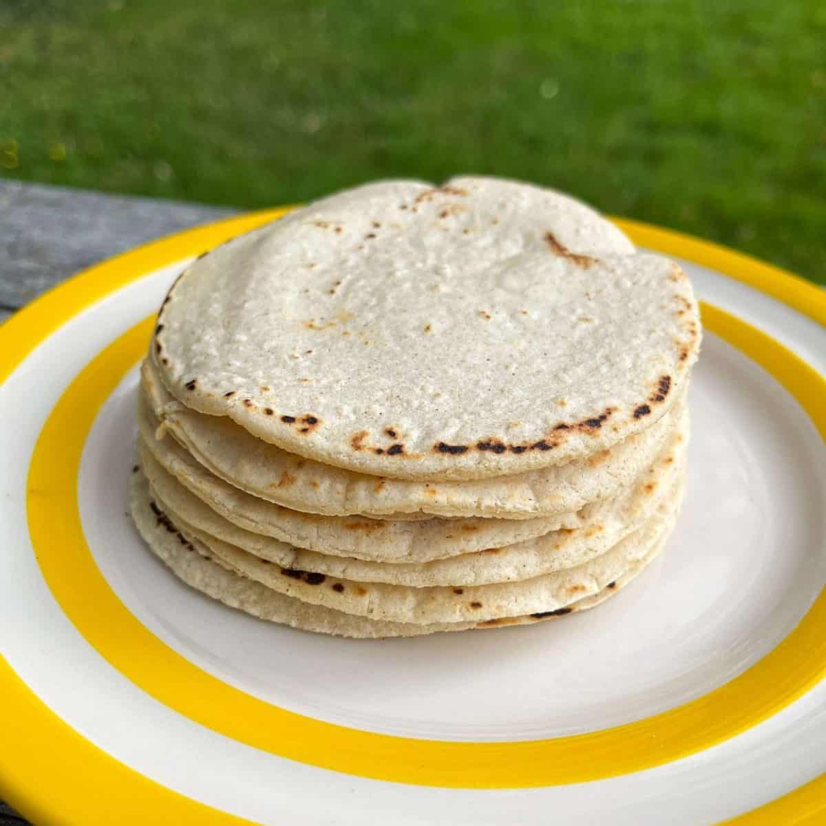 homemade corn tortillas