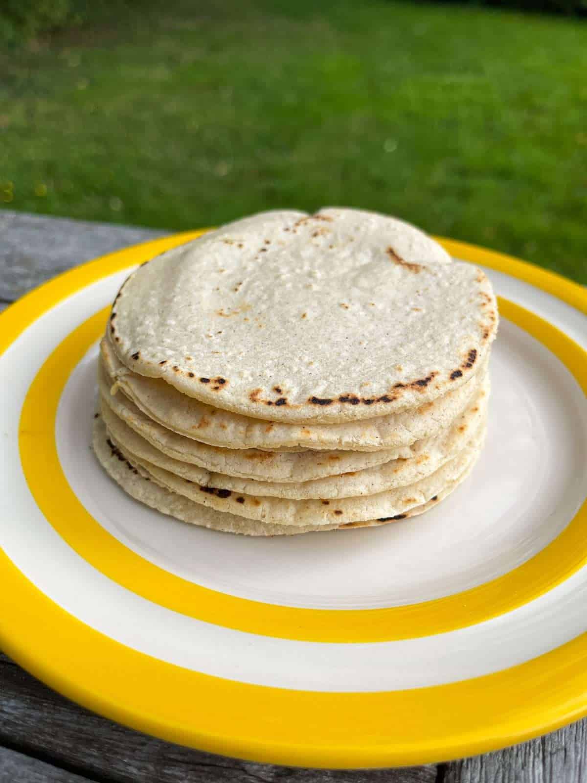 homemade corn tortillas