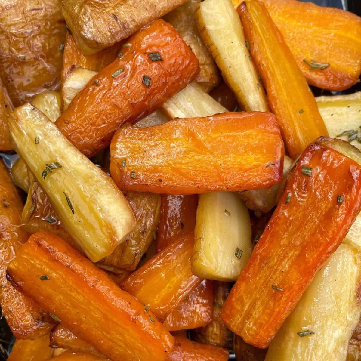 honey roasted carrots & parsnips