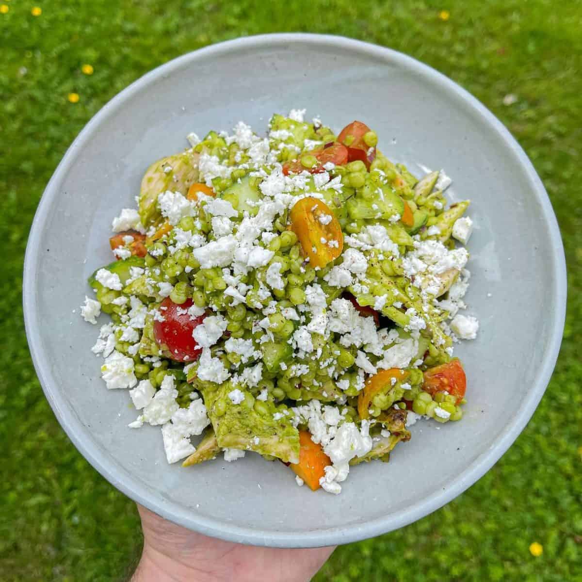 roast chicken giant couscous salad