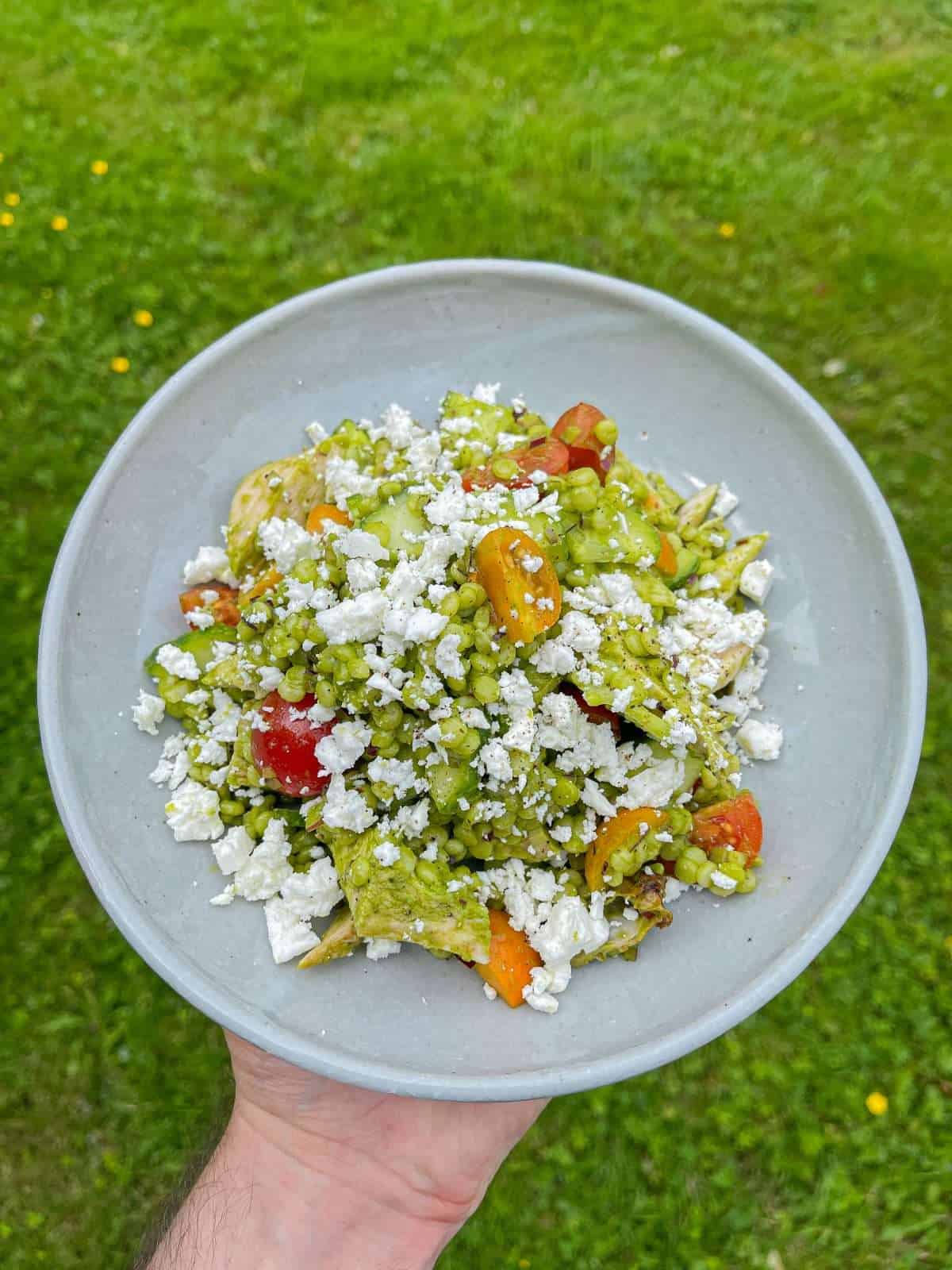 roast chicken giant couscous salad