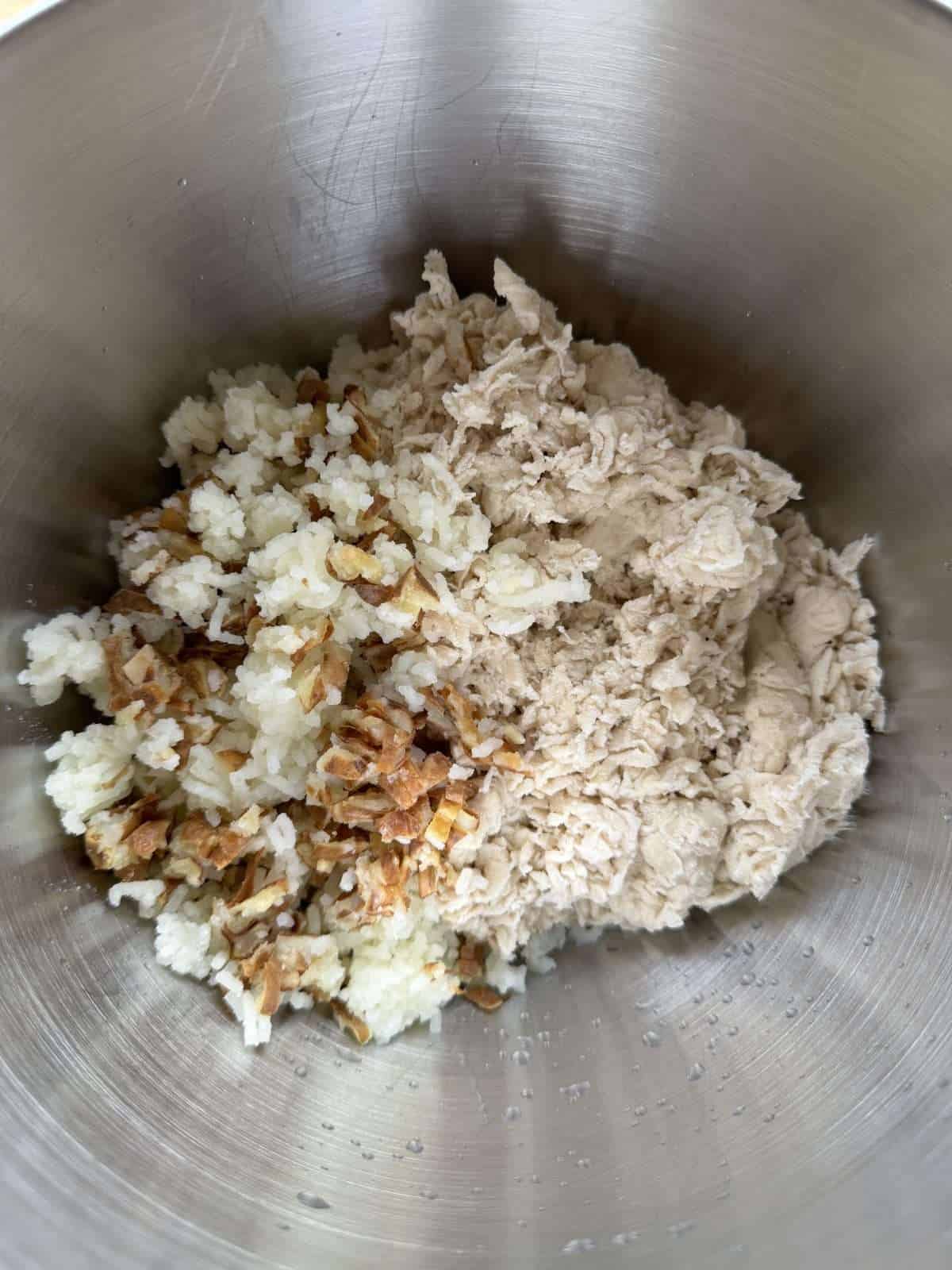 biga, potato & water for dough
