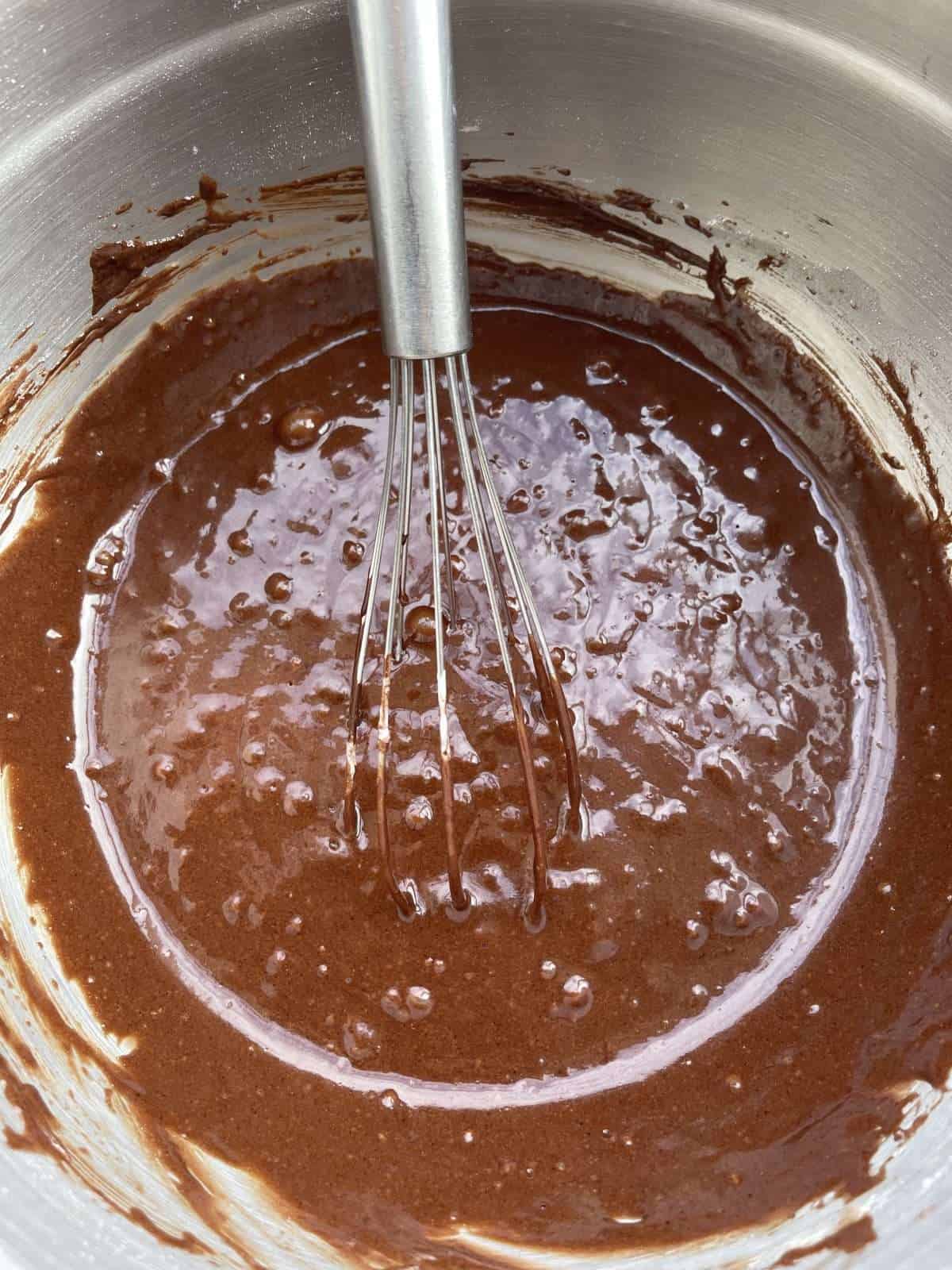 chocolate cake batter