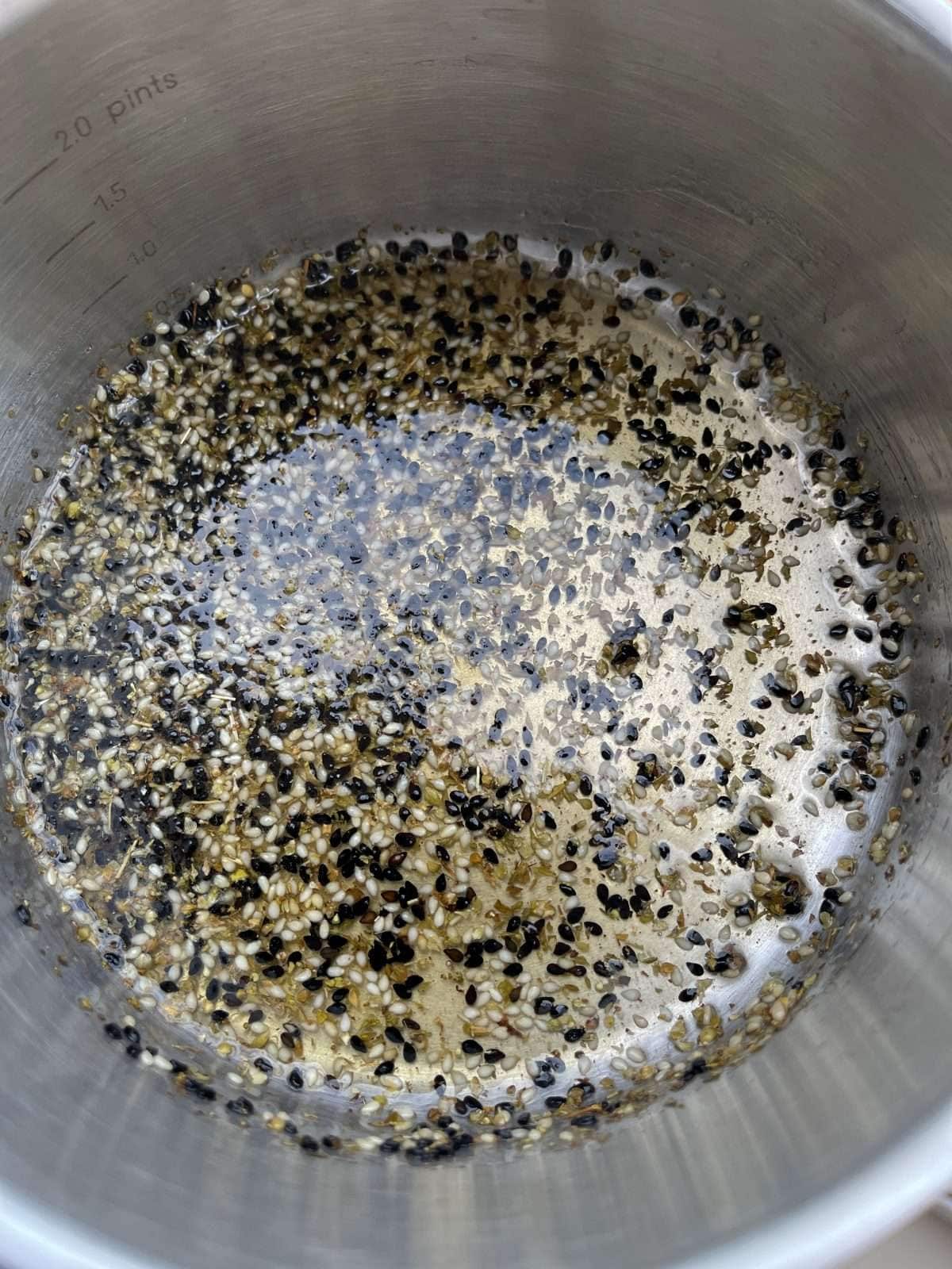 honey & sesame glaze