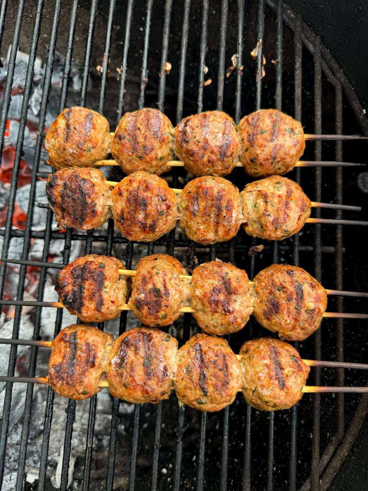 lamb kofta meatball skewers