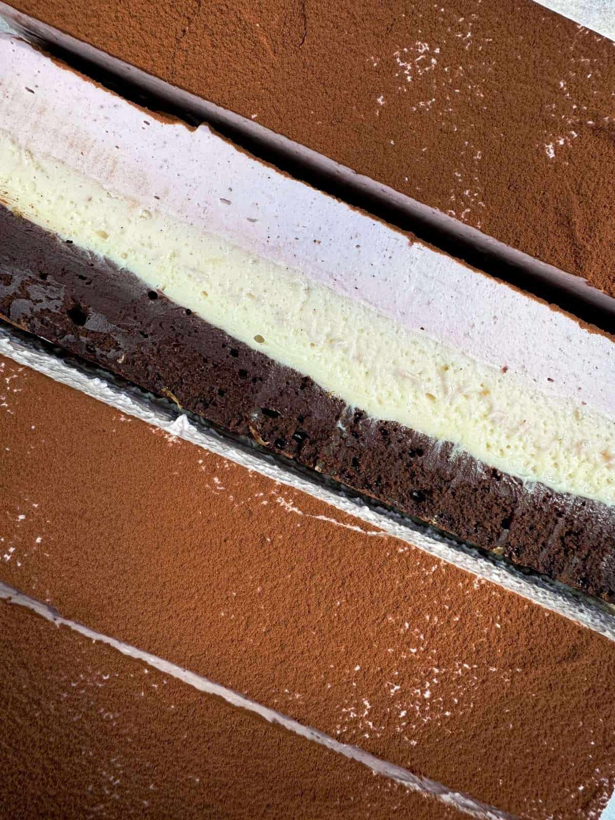 blackberry cheesecake brownie layers