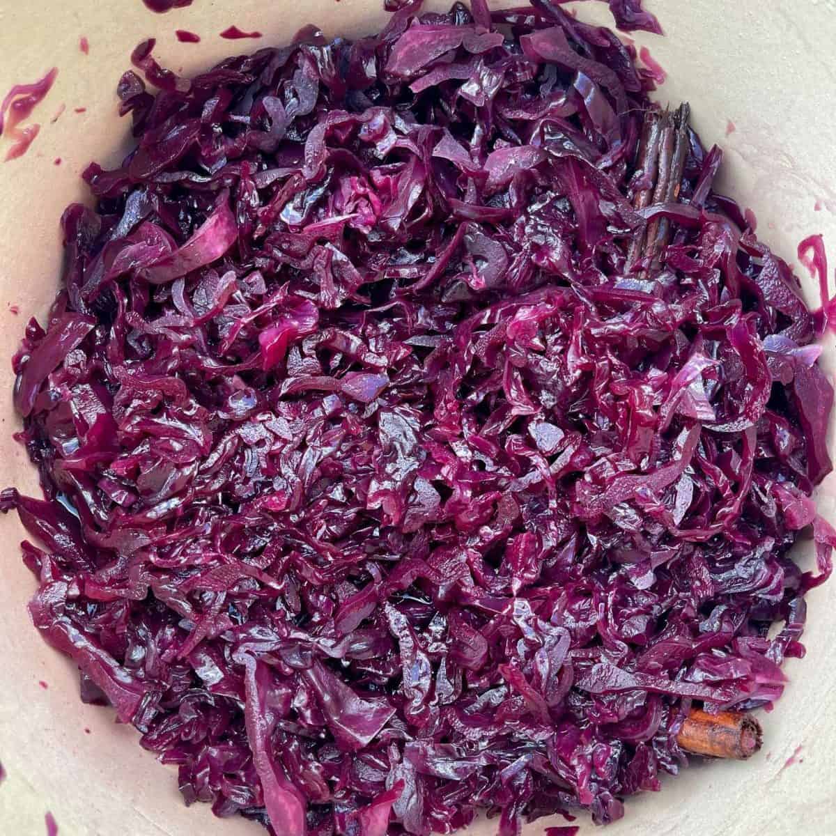 braised red cabbage
