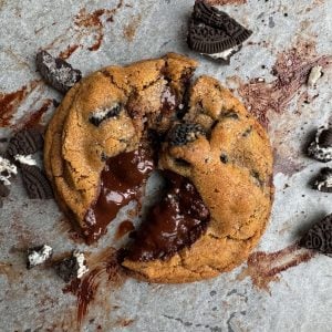 brown butter Oreo chocolate chip cookies