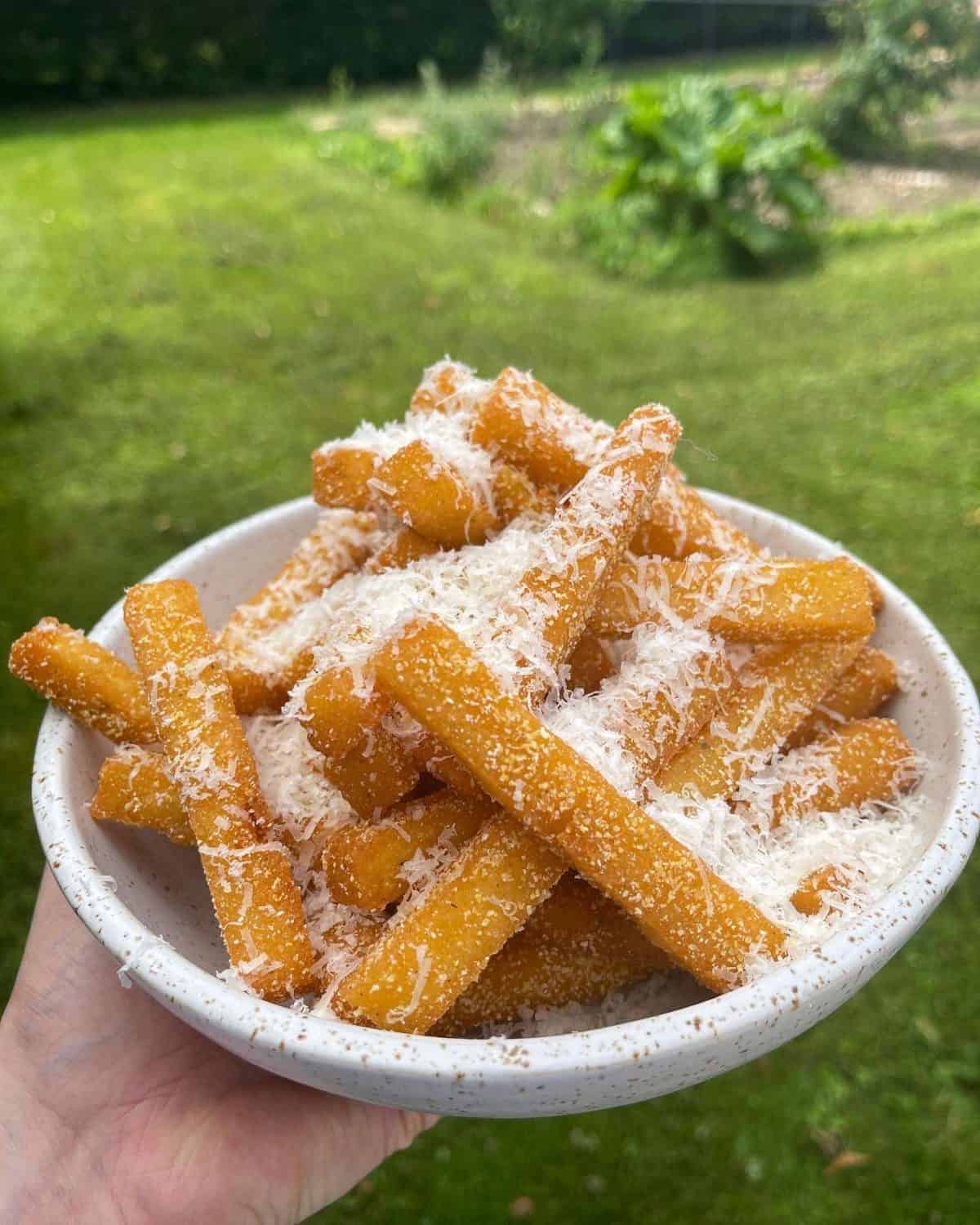 cheesy polenta fries
