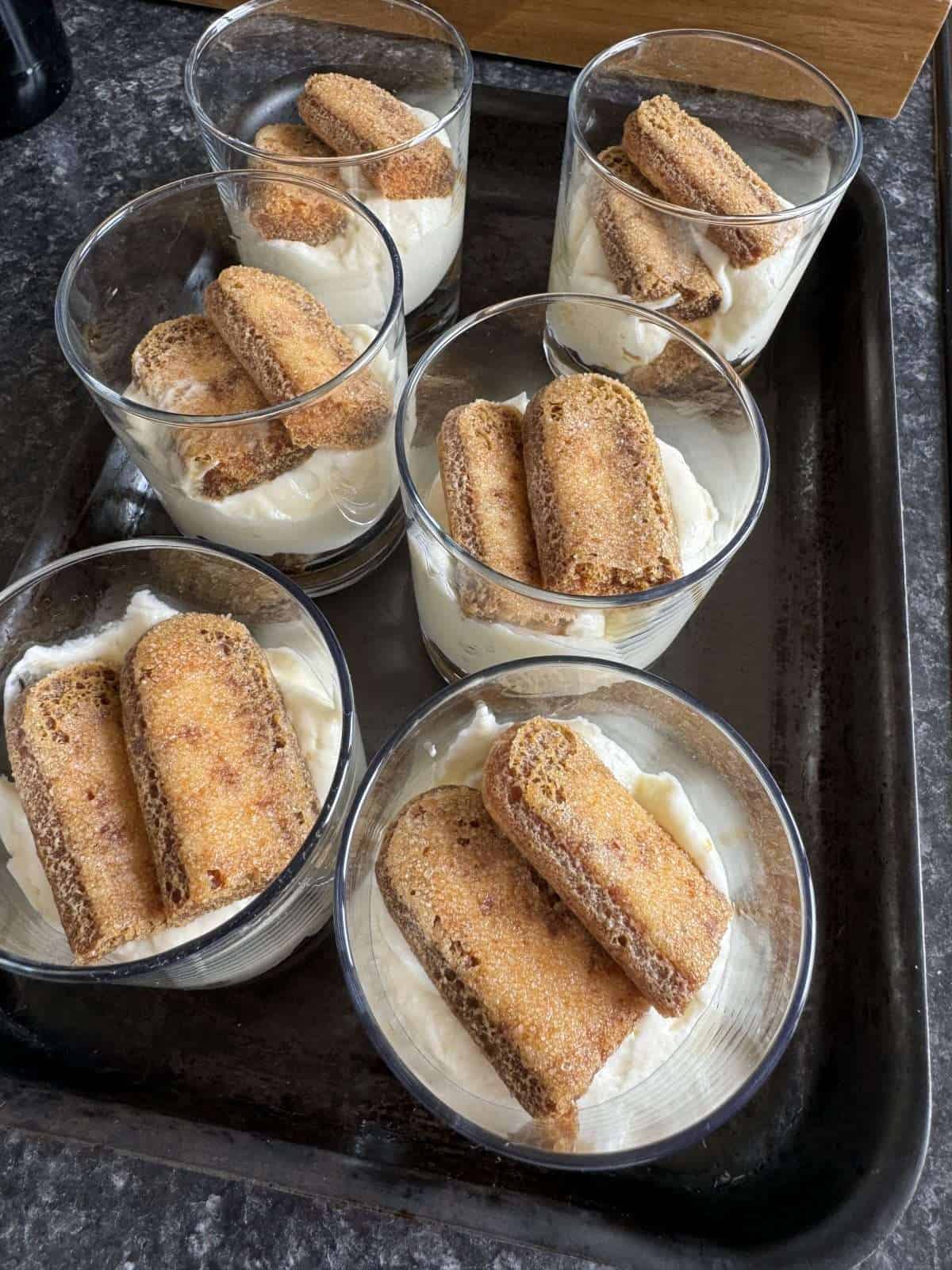 mascarpone cream and lady fingers