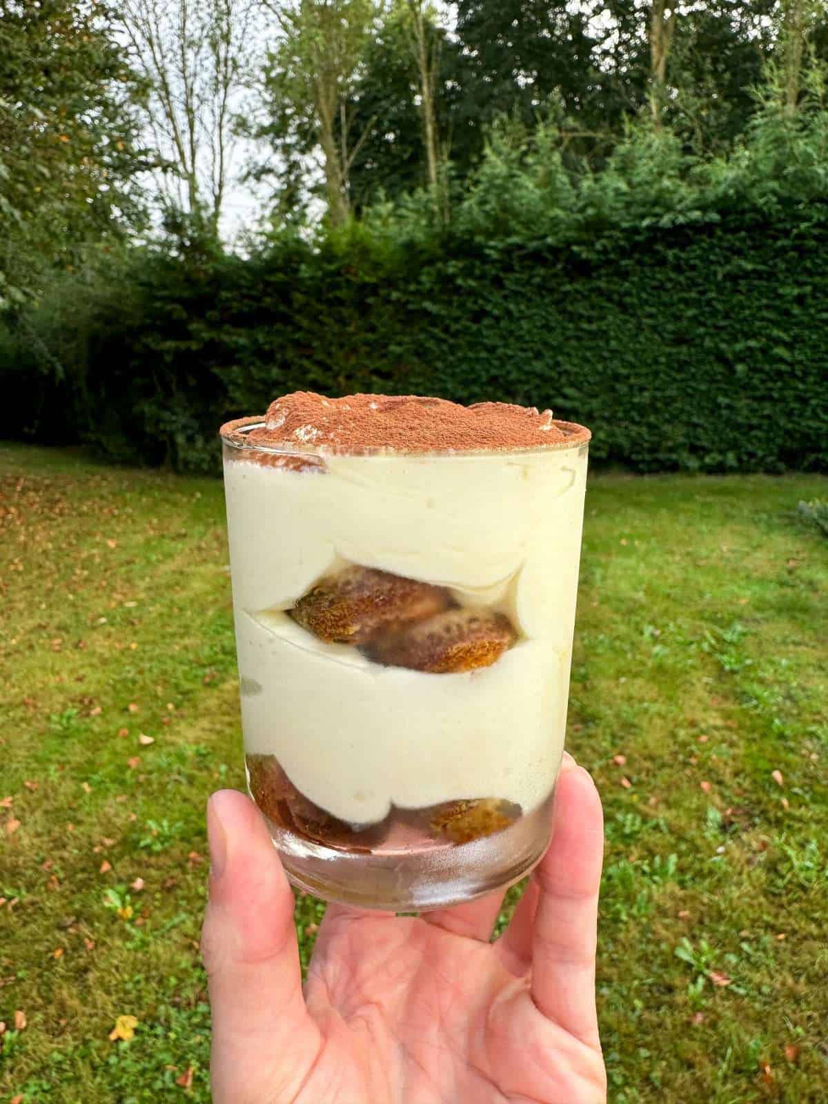 tiramisu in a glass