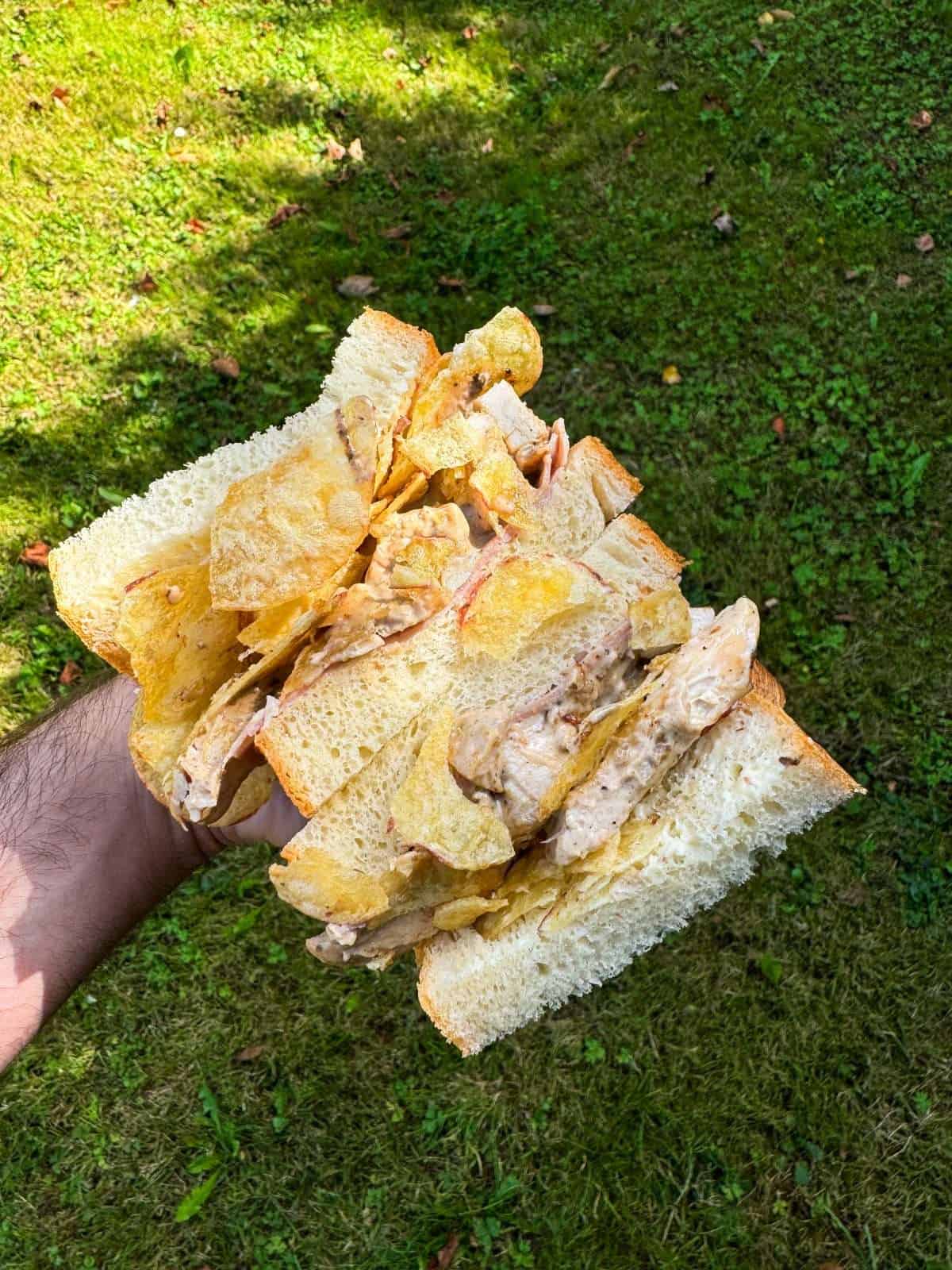 roast chicken crisp sandwich