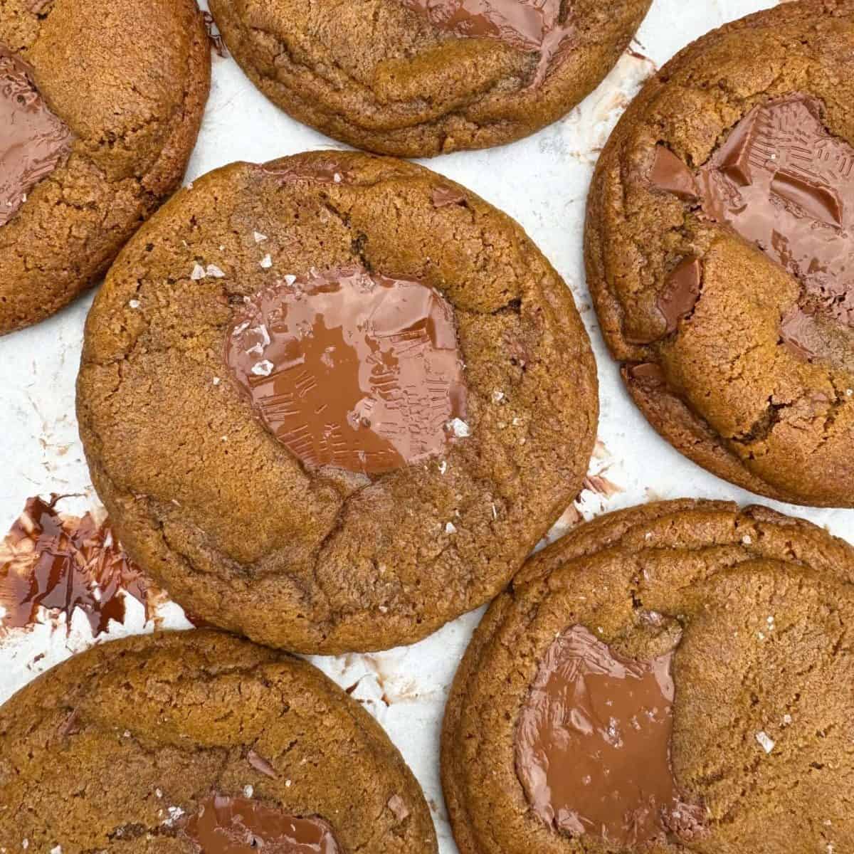 brown butter molasses chocolate chip cookies