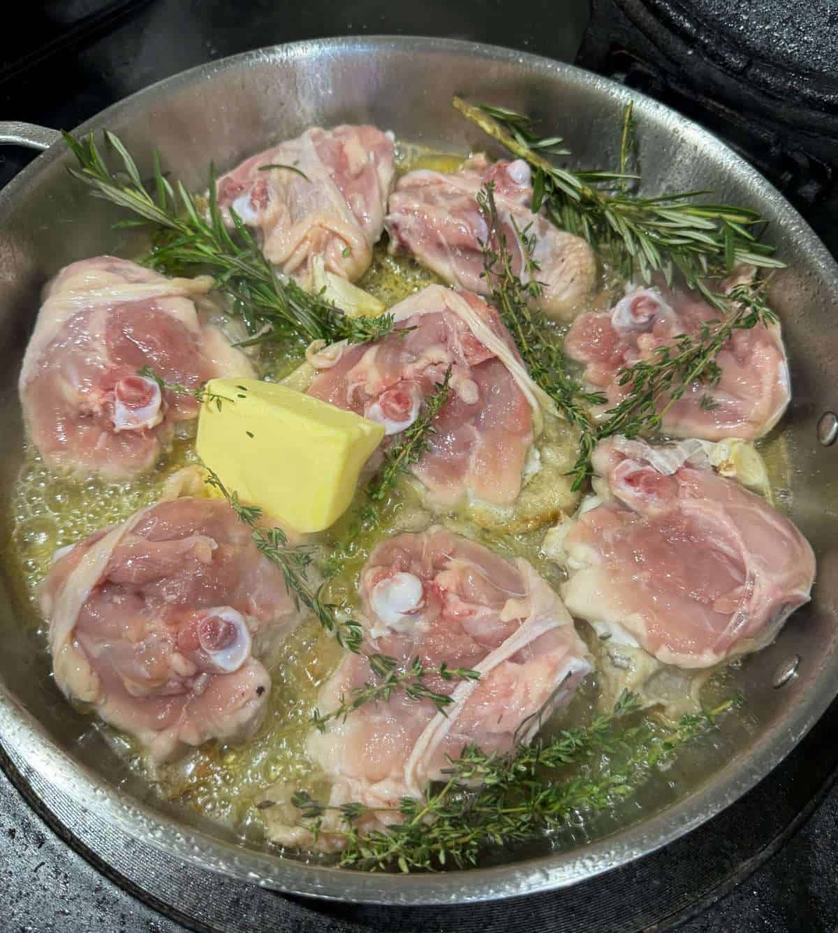 chicken with garlic herb butter