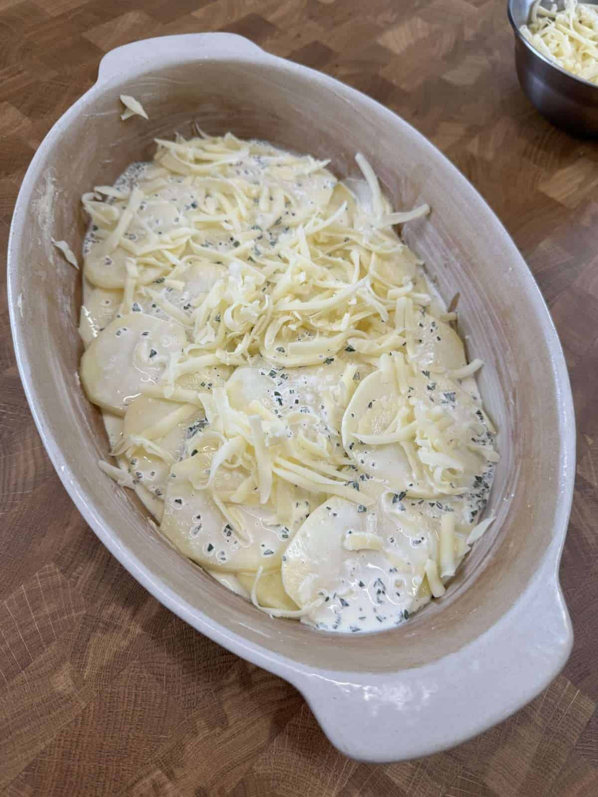 potato & cheese layers