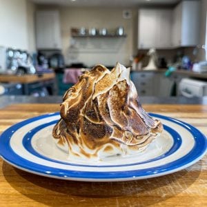 individual Christmas baked alaska