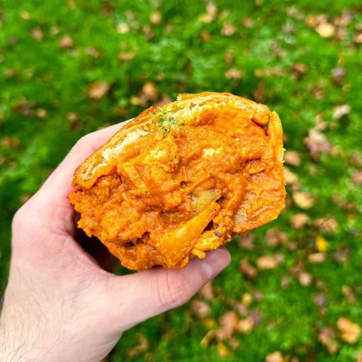 butter chicken & bombay potato pies