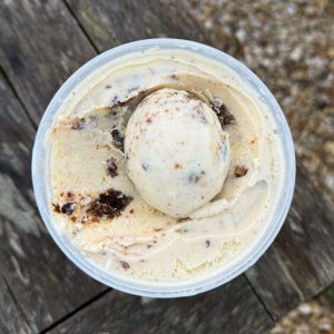 Christmas pudding & brandy butter ice cream