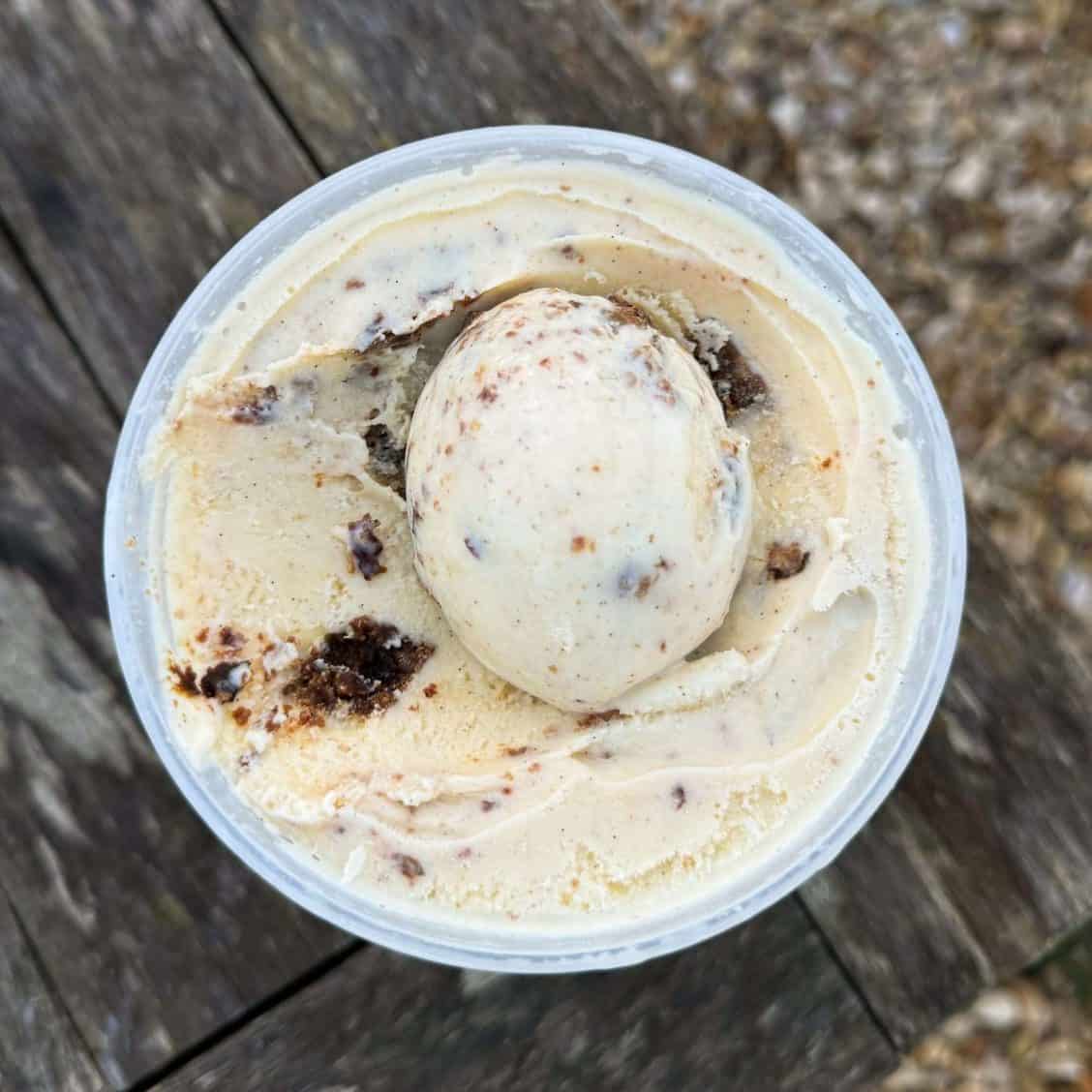Christmas pudding & brandy butter ice cream