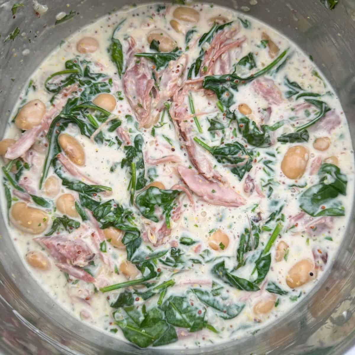creamy mustard butter beans