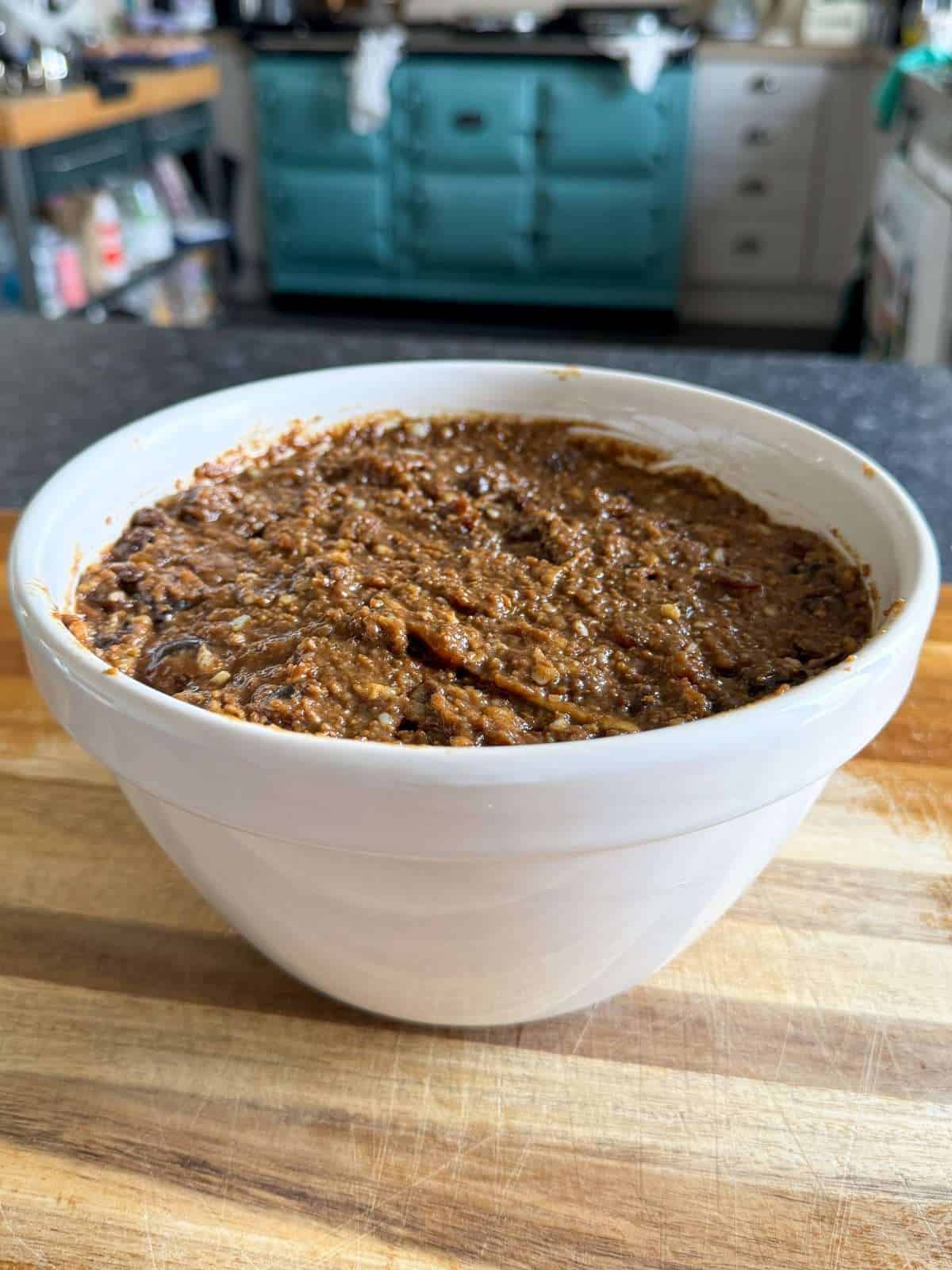 pudding in basin