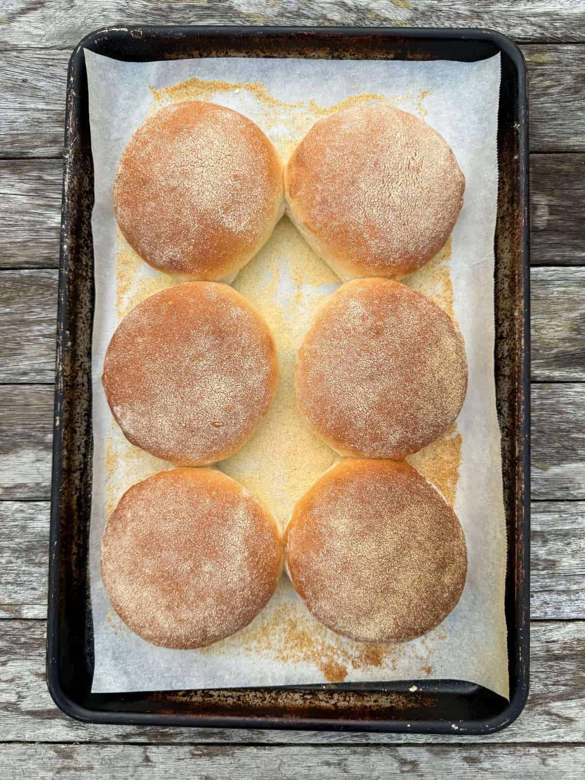 tray of Scottish morning rolls