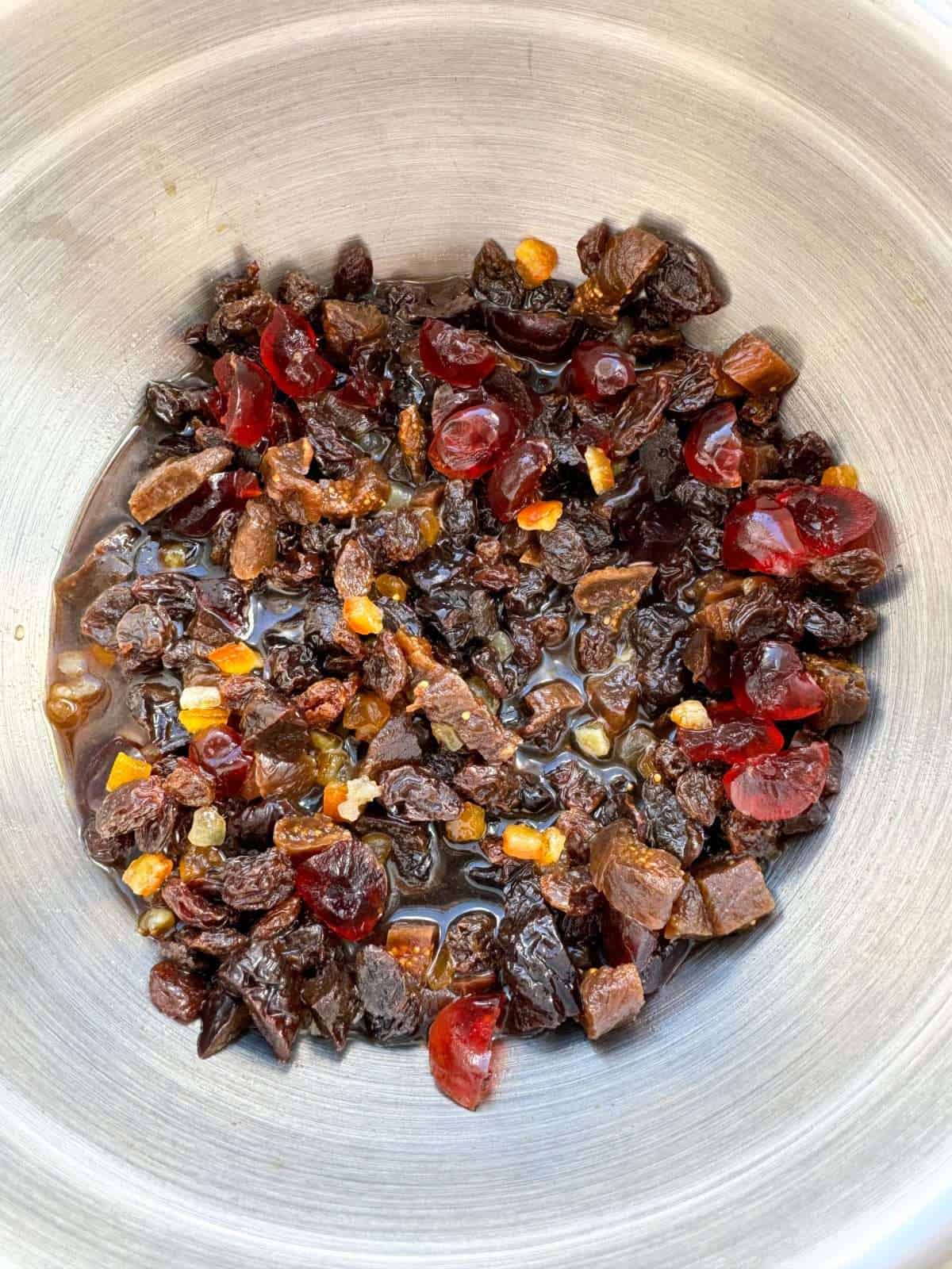 Guinness soaked fruit