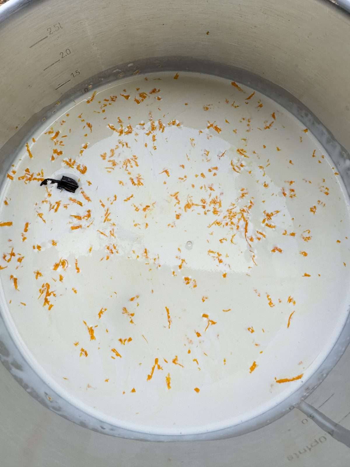 vanilla & orange infused milk