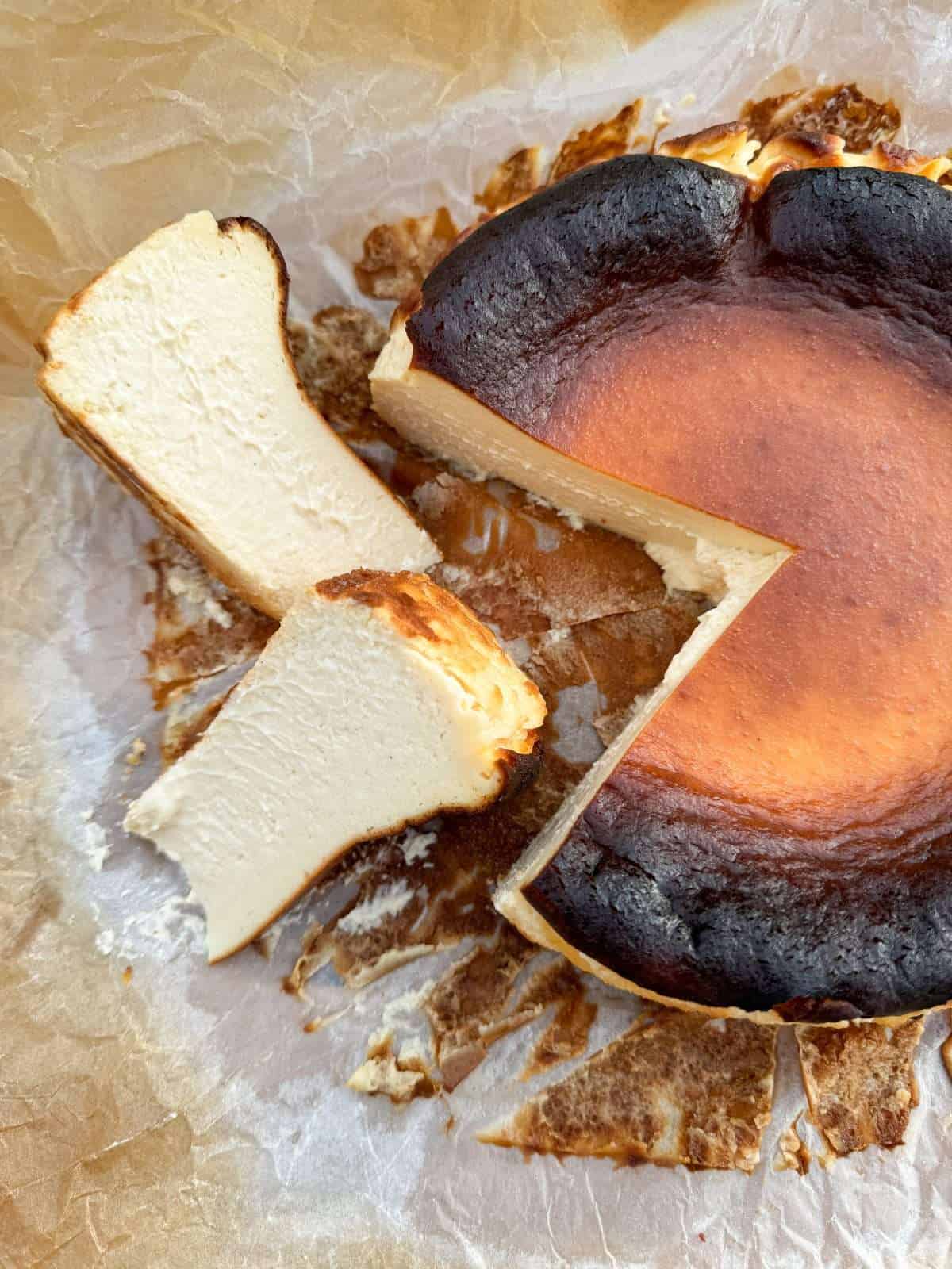 baileys burnt basque cheesecake