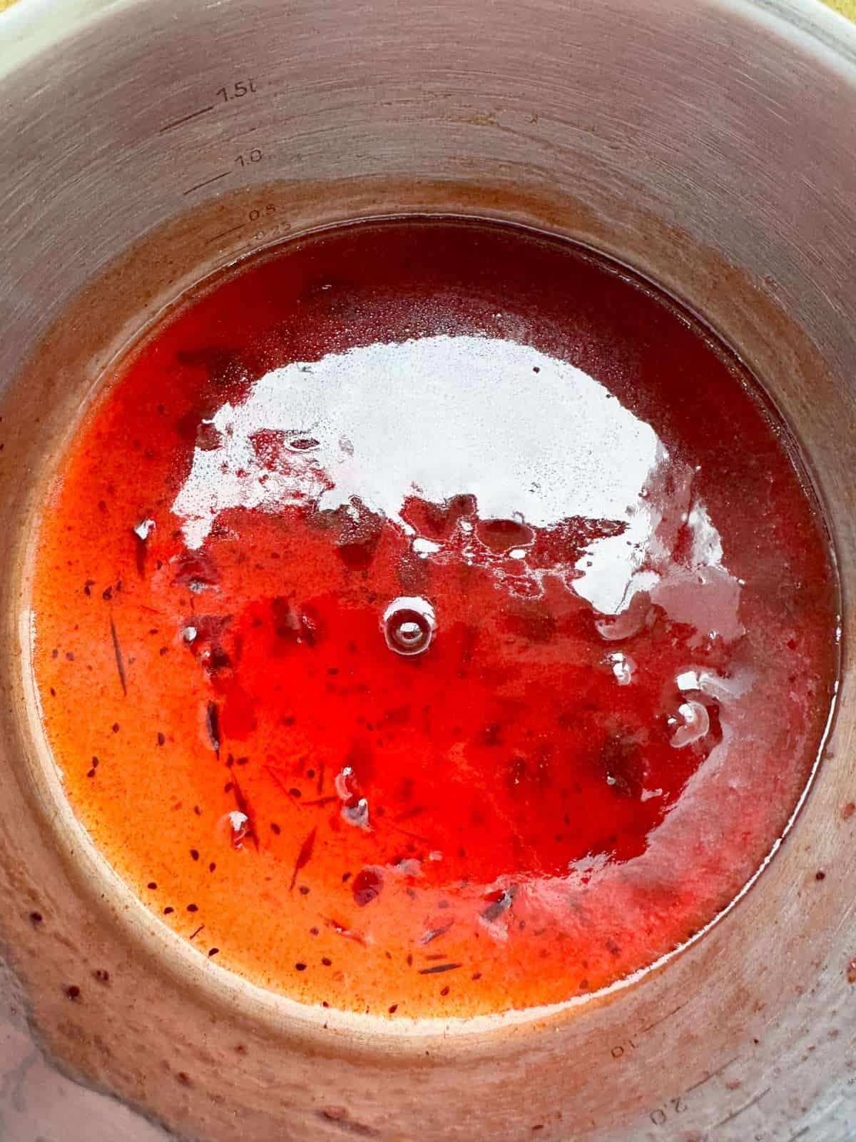 cranberry hot honey glaze