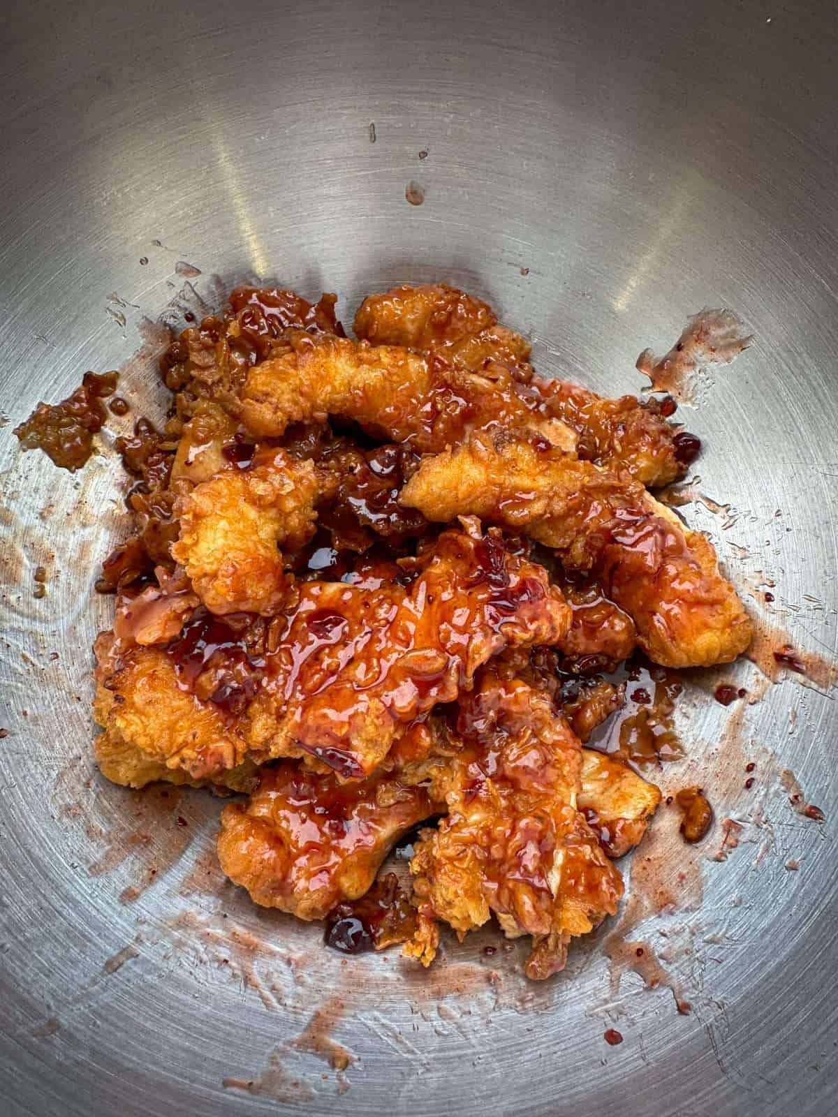 buttermilk turkey tenders with hot honey