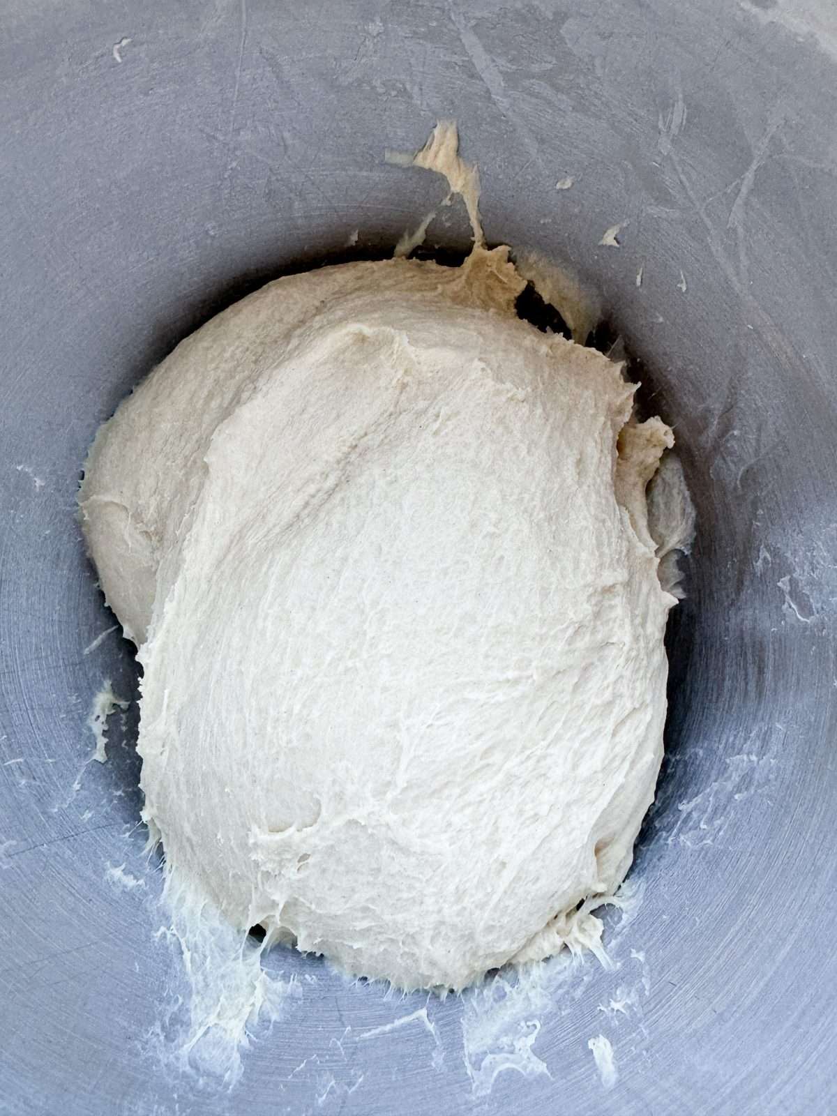 mixed dough ready to prove
