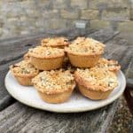 pear & almond crumble mince pies
