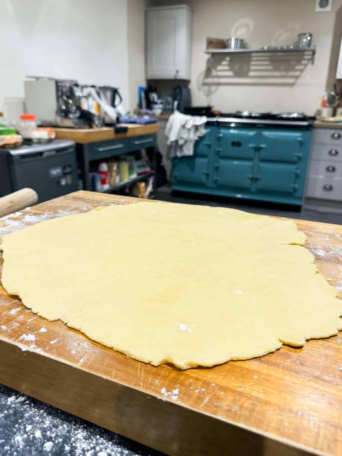 rolled out pastry