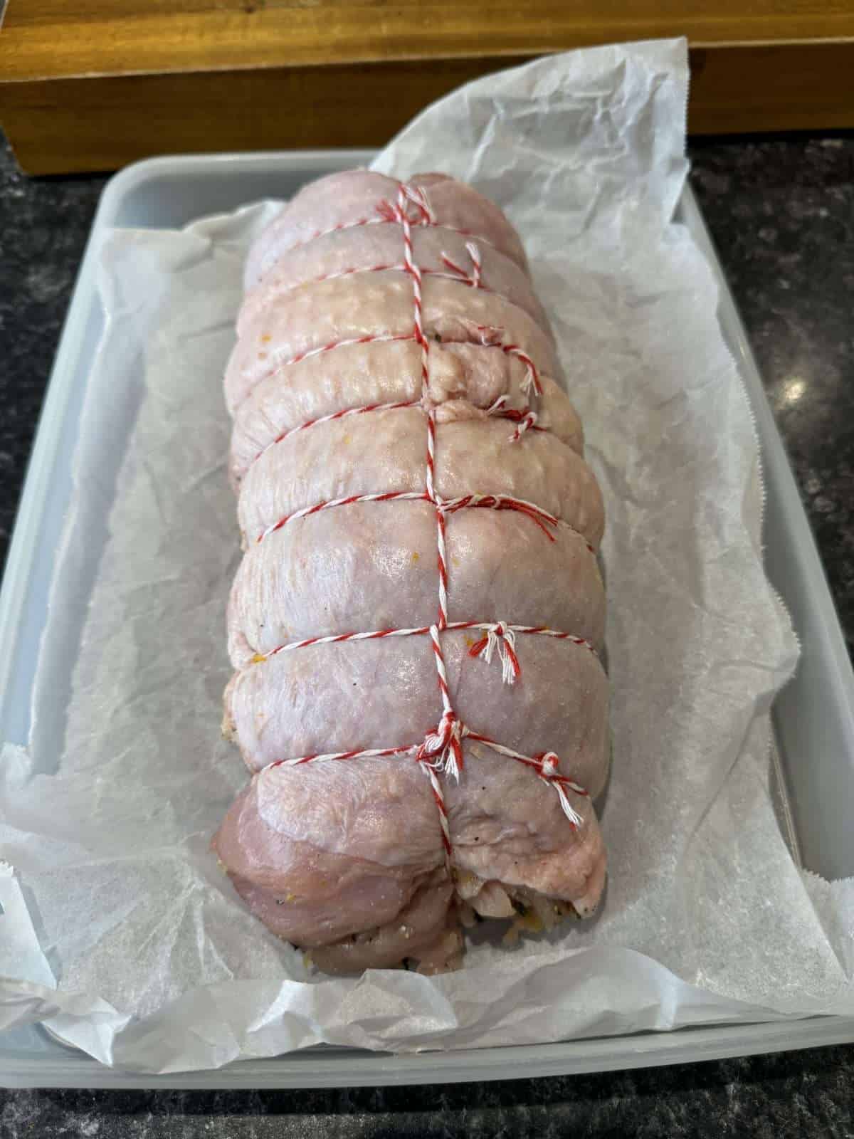 rolled turkey porchetta